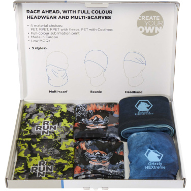 Logo trade promotional product photo of: Sublimation headwear sample box