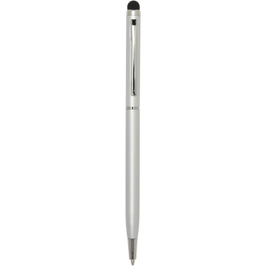 Logo trade promotional giveaway photo of: Ore aluminium ballpoint pen with stylus