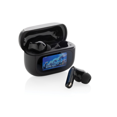 Logotrade advertising products photo of: Airtune RCS recycled plastic ANC earbuds with touch screen