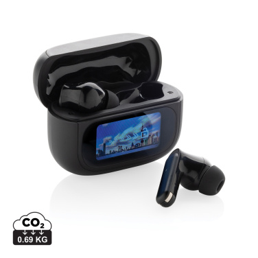 Logotrade business gift image of: Airtune RCS recycled plastic ANC earbuds with touch screen