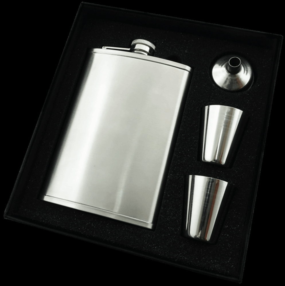 Logotrade business gifts photo of: Hip flask Set 92203600