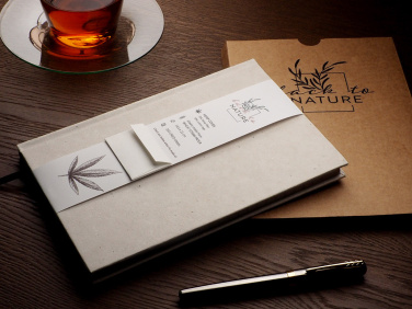 Logo trade promotional gifts picture of: Recycled Hemp Notebook 209734300