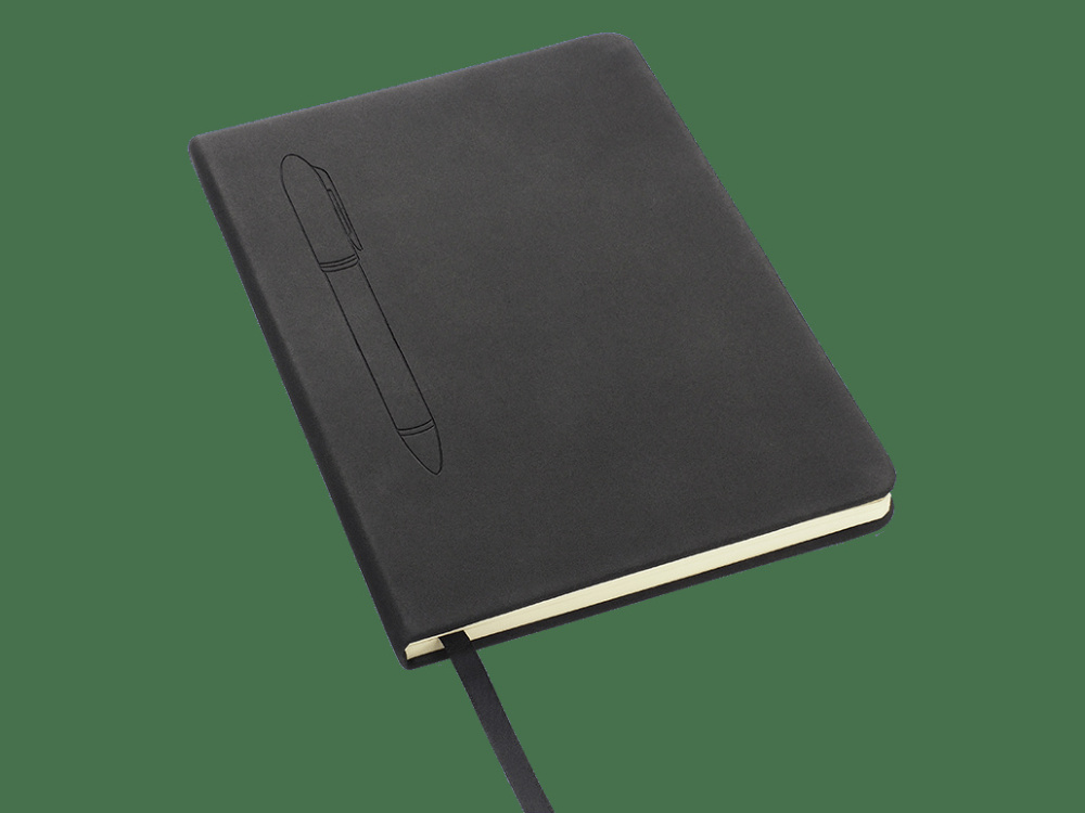 Logotrade promotional gift picture of: Magnetic notebook with a pen 124715100