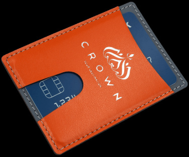 Logo trade business gifts image of: Credit card holder 544119