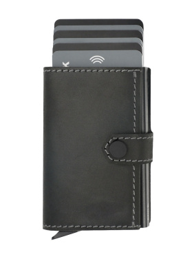 Logo trade promotional products image of: RFID wallet - Hunter Leather 2109284