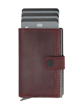 Logo trade promotional merchandise image of: RFID wallet - Hunter Leather 2109284