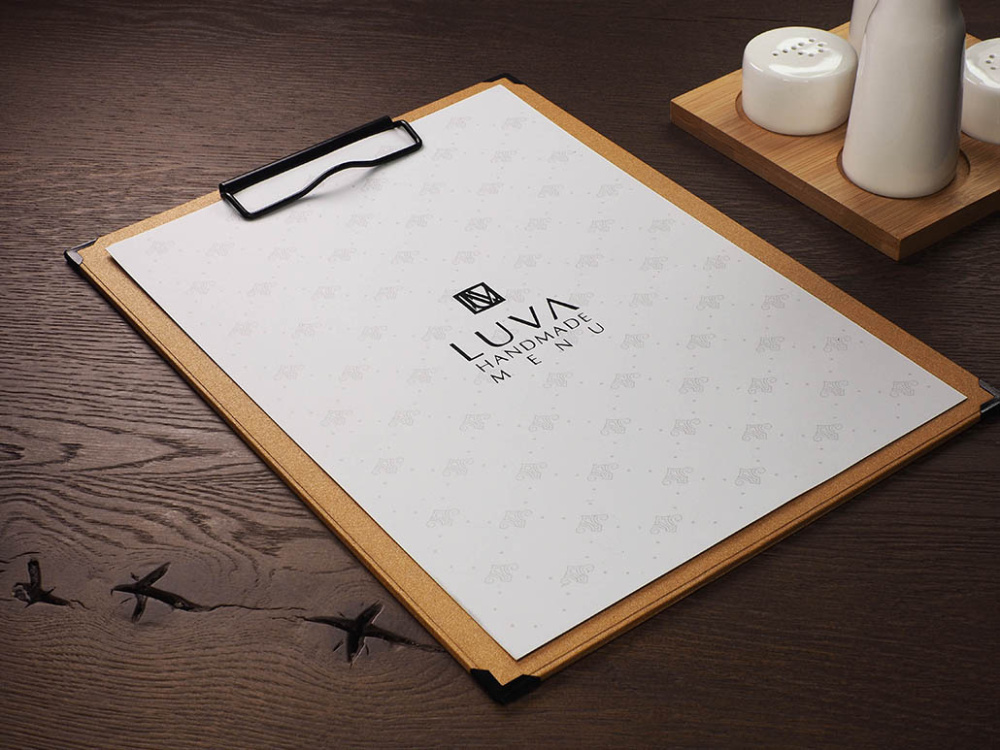 Logo trade advertising products picture of: Clipboard menu 1028280