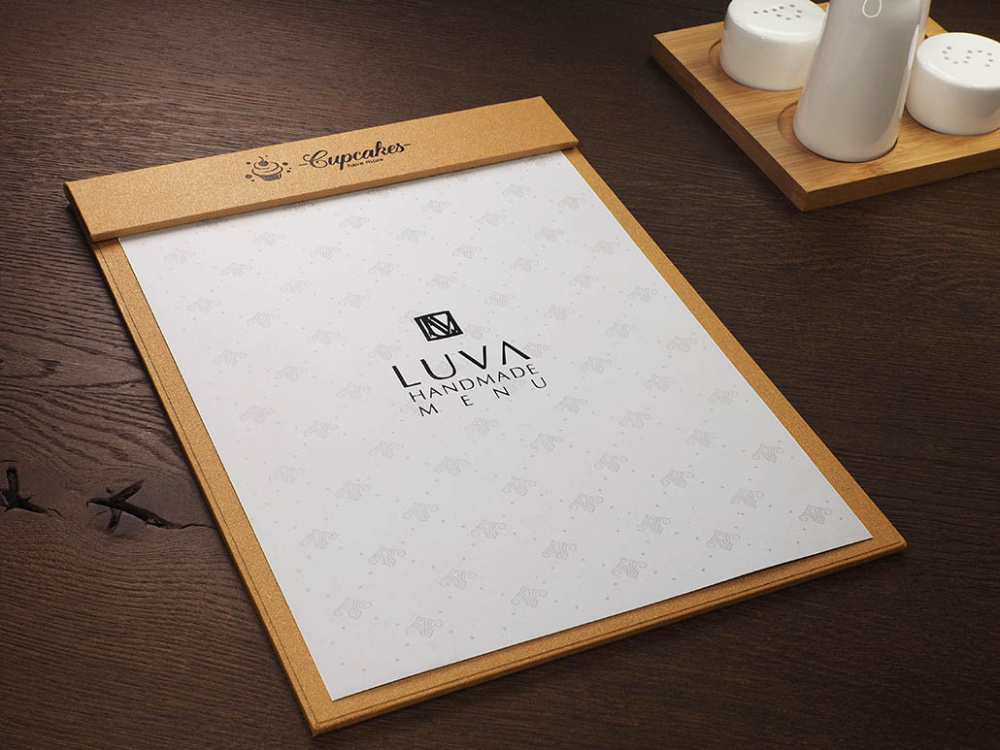 Logo trade corporate gift photo of: Menu cover 1241280