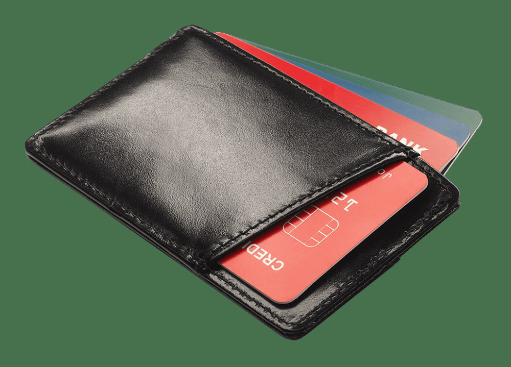 Logo trade business gifts image of: Credit card holder 215067