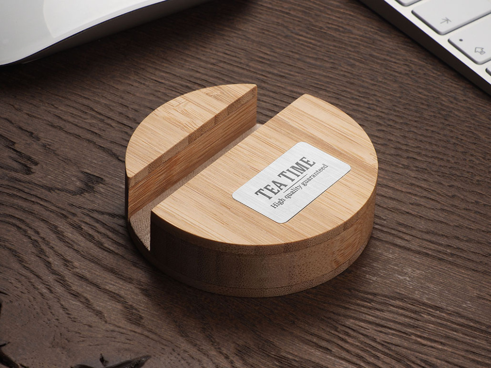 Logo trade promotional products image of: Wooden telephone stand 1833292