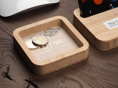 Logo trade promotional items image of: Wooden desk organiser 1849292