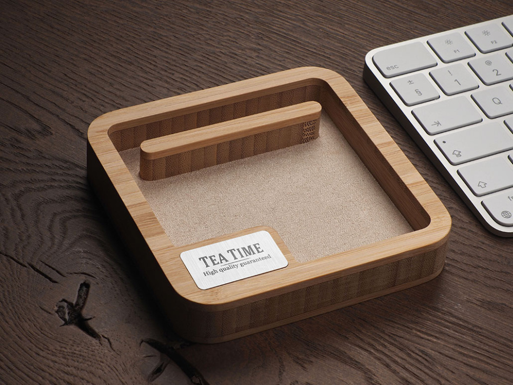 Logo trade promotional products picture of: Wooden desk organiser 1846292