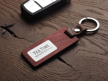 Logotrade advertising product image of: Wooden keyring 1853121