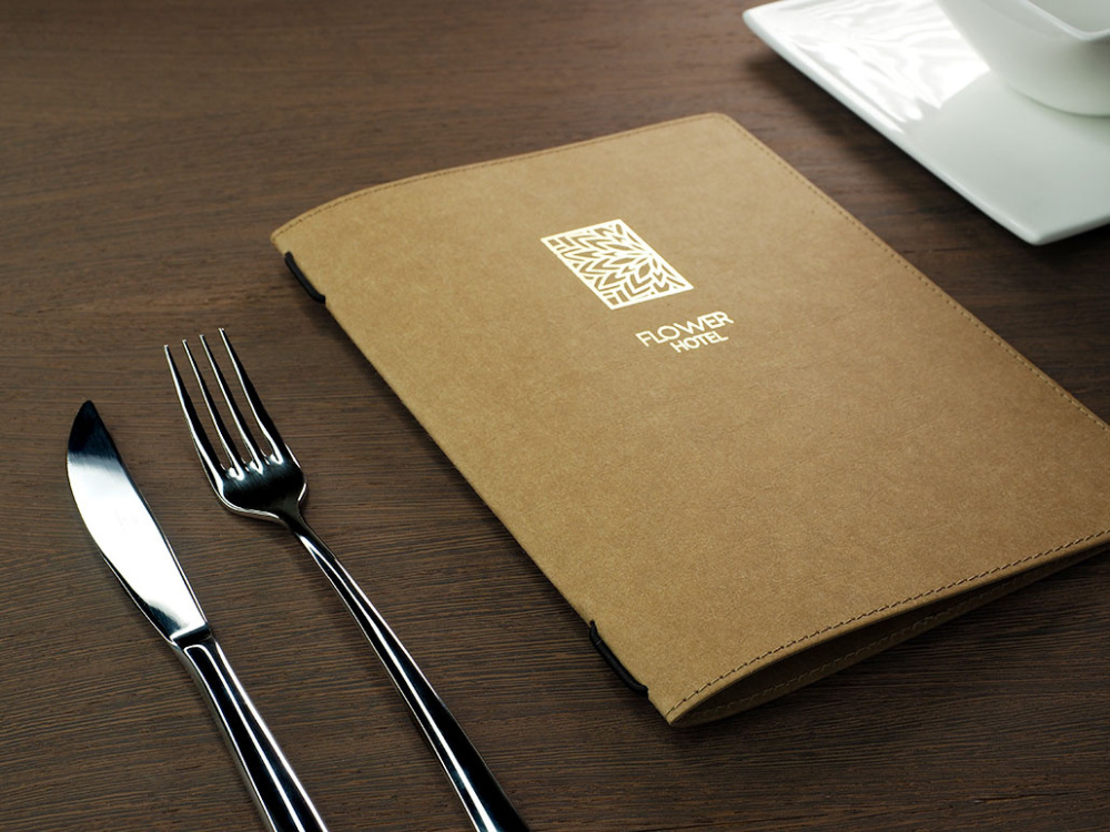 Logo trade promotional products image of: Menu cover Ambiente 1179106