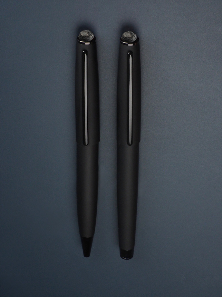 Logo trade corporate gifts image of: Pen set with coal 2094036