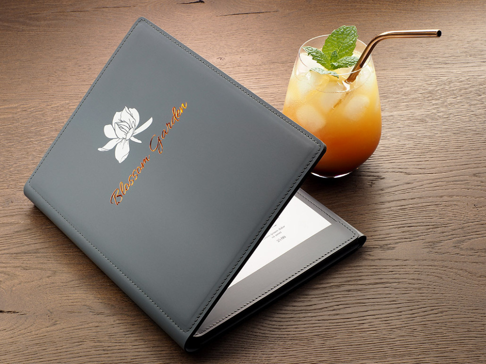 Logo trade promotional giveaways picture of: Menu cover 1069094