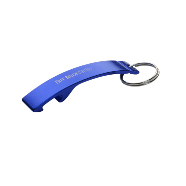 Logo trade promotional items image of: Alu Opener keyring