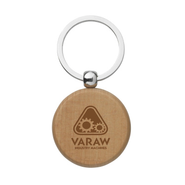 Logotrade advertising product image of: WoodKey Circle keychain