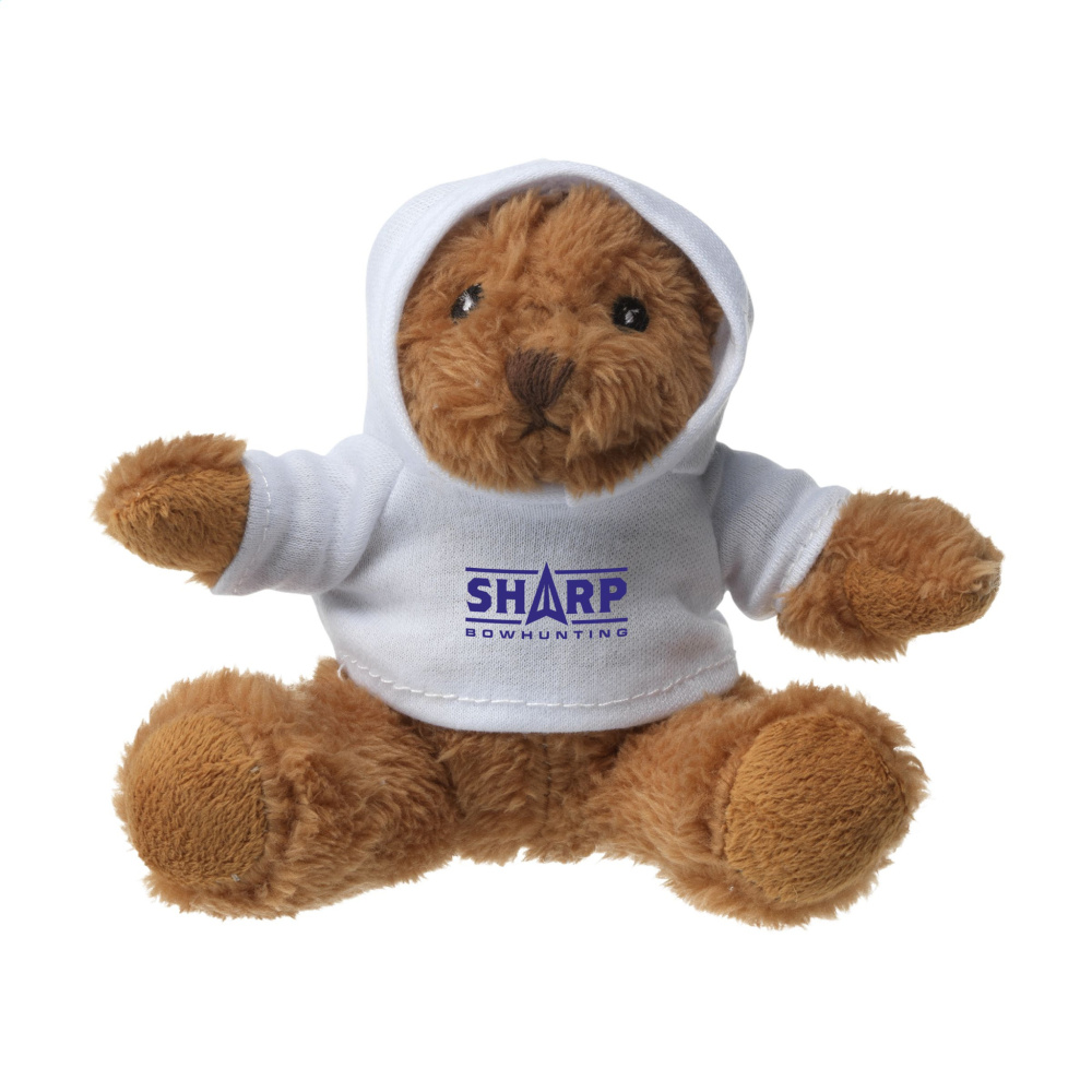 Logotrade promotional product image of: HoodedBear bear cuddle toy