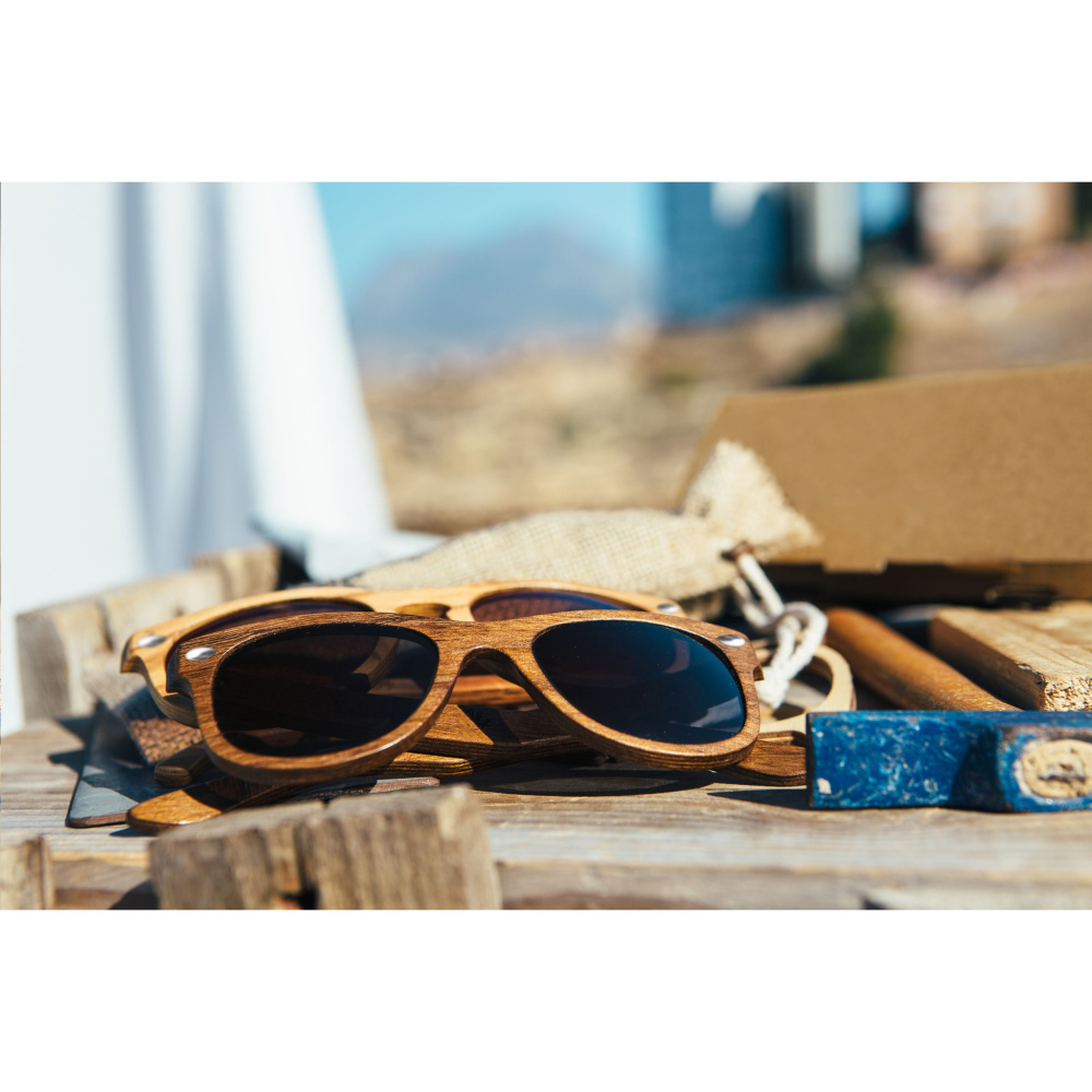 Logo trade promotional merchandise image of: LookingWood sunglasses