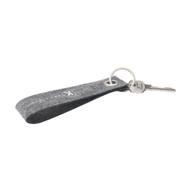 Logo trade promotional gifts image of: GRS RPET Felt Keyring