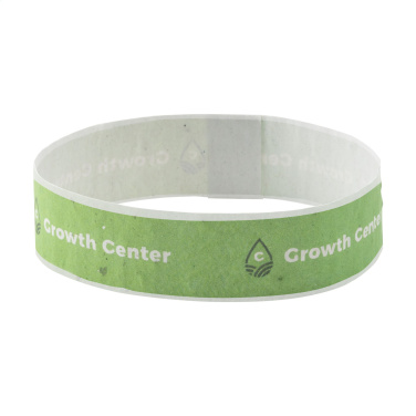 Logo trade promotional merchandise image of: Seed Paper Festival Wristband