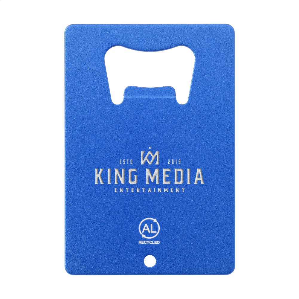 Logo trade promotional items image of: Carta Opener Recycled Alu bottle opener