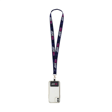 Logotrade promotional gifts photo of: Lanyard Sublimation RPET 2 cm with Patch keycord