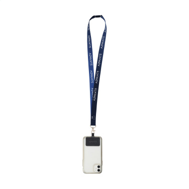 Logo trade promotional gifts picture of: Lanyard Sublimation Safety RPET 2 cm with Patch