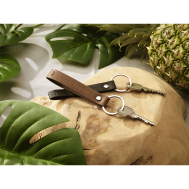 Logo trade promotional products image of: Vegan Pineapple Leather Keyring