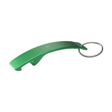 Logo trade corporate gifts picture of: Alu Opener GRS Recycled keyring