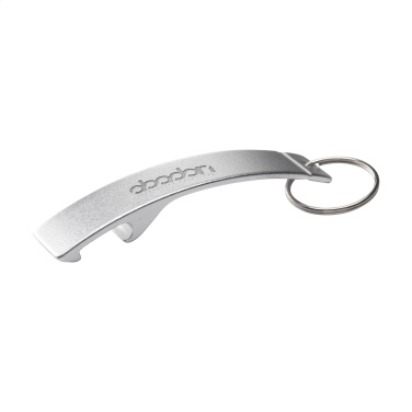 Logo trade promotional items picture of: Alu Opener GRS Recycled keyring