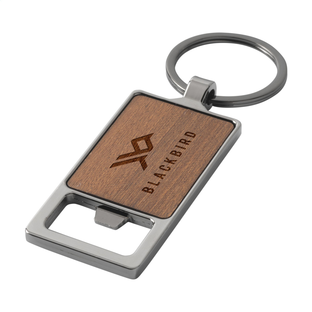 Logo trade business gift photo of: Sammy bottle opener / keyring