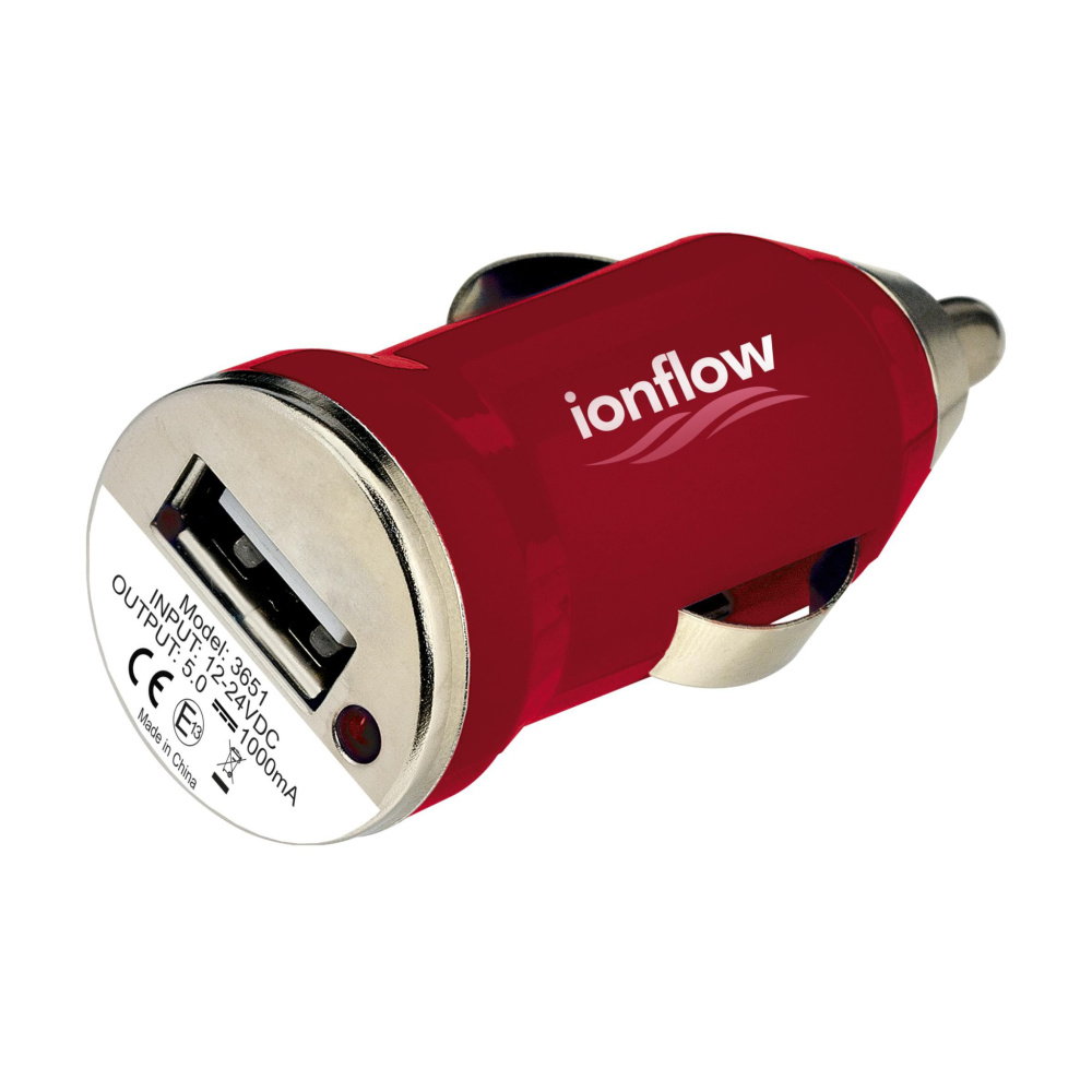 Logo trade promotional merchandise image of: USB CarCharger plug