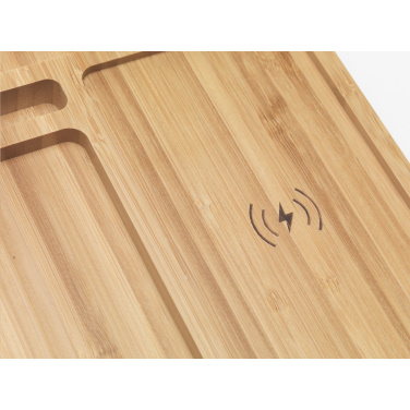 Logo trade promotional item photo of: Bamboo Organizer charger