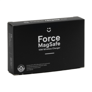 Logo trade promotional gifts picture of: Force MagSafe 10W Recycled Wireless Charger