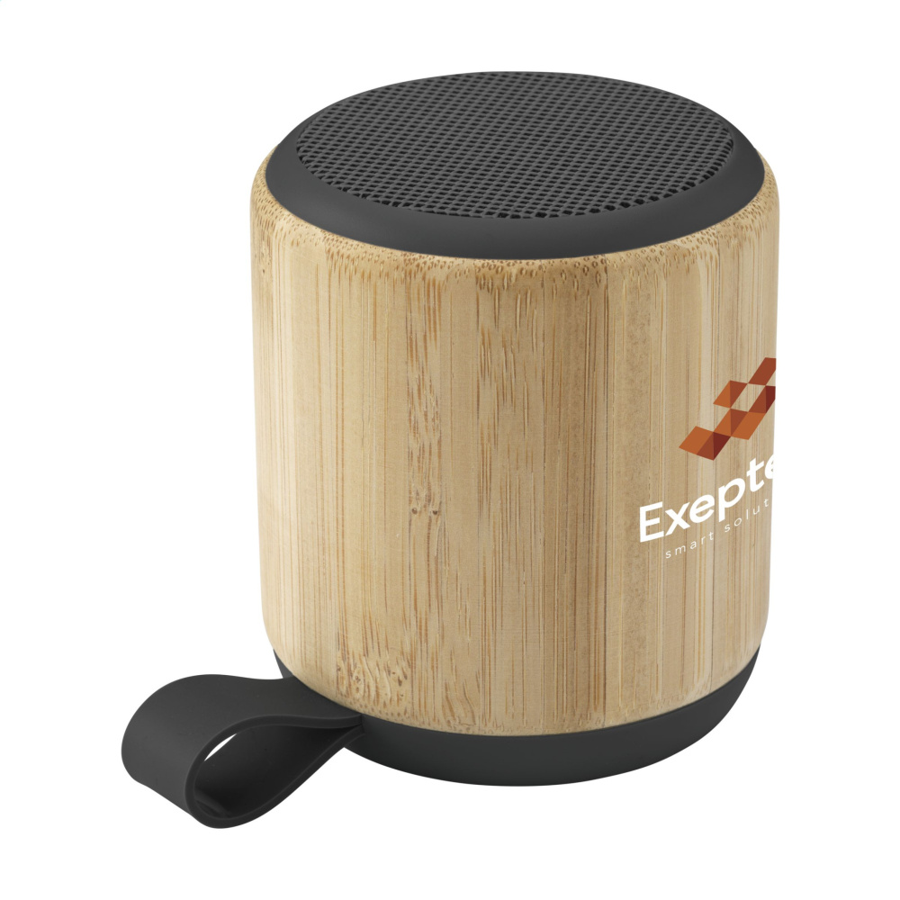 Logo trade promotional product photo of: Timor Bamboo Wireless Speaker