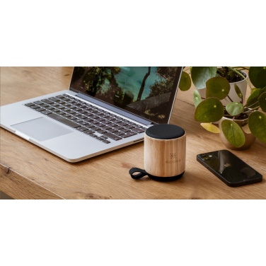 Logotrade advertising product image of: Timor Bamboo Wireless Speaker