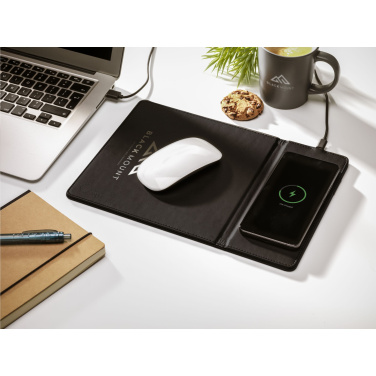 Logo trade promotional giveaways image of: RCS Recycled Wireless Charging Mousepad