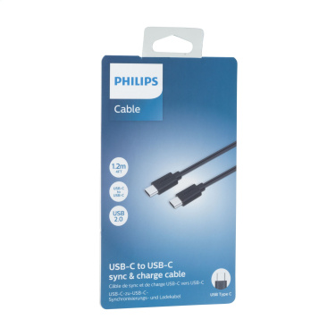 Logo trade promotional giveaways picture of: Philips Cable USB-C to USB-C