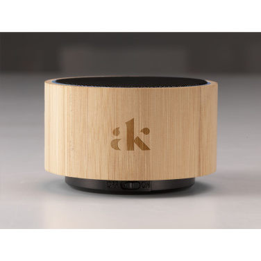 Logo trade promotional merchandise photo of: Wave Bamboo Wireless Speaker