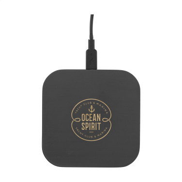 Logotrade promotional gift image of: Bamboo Wireless Charger 15W