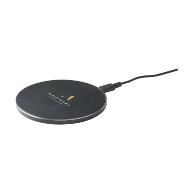 Logo trade corporate gift photo of: Tecco GRS Recycled Alu 15W Wireless Charger