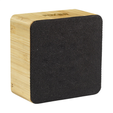 Logo trade promotional giveaways image of: Sonido 5W Bamboo wireless speaker