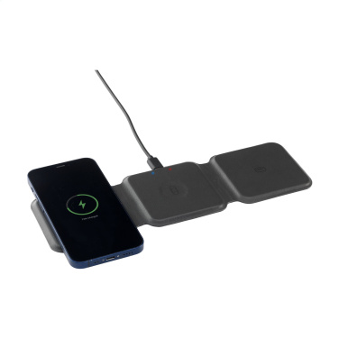 Logotrade promotional item image of: TriCharge RCS  Recycled PU Wireless Charger