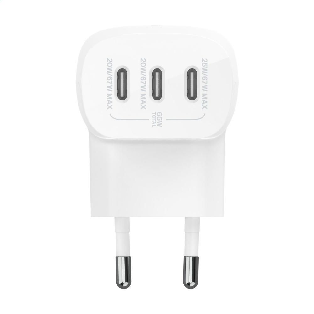 Logo trade promotional items image of: Belkin BoostCharge 3-Port Wall Charger