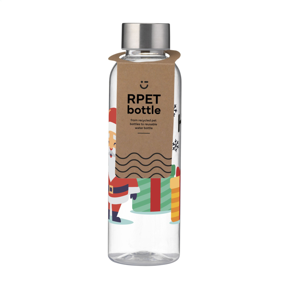 Logo trade promotional merchandise image of: Senga GRS RPET Bottle 500 ml X-Mas