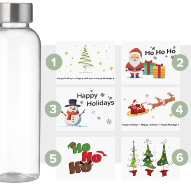 Logotrade promotional product image of: Senga GRS RPET Bottle 500 ml X-Mas