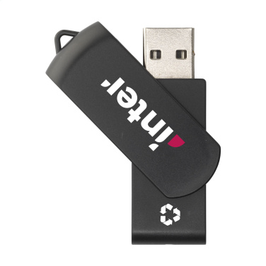 Logo trade promotional giveaways image of: USB Twist Recycle 64 GB