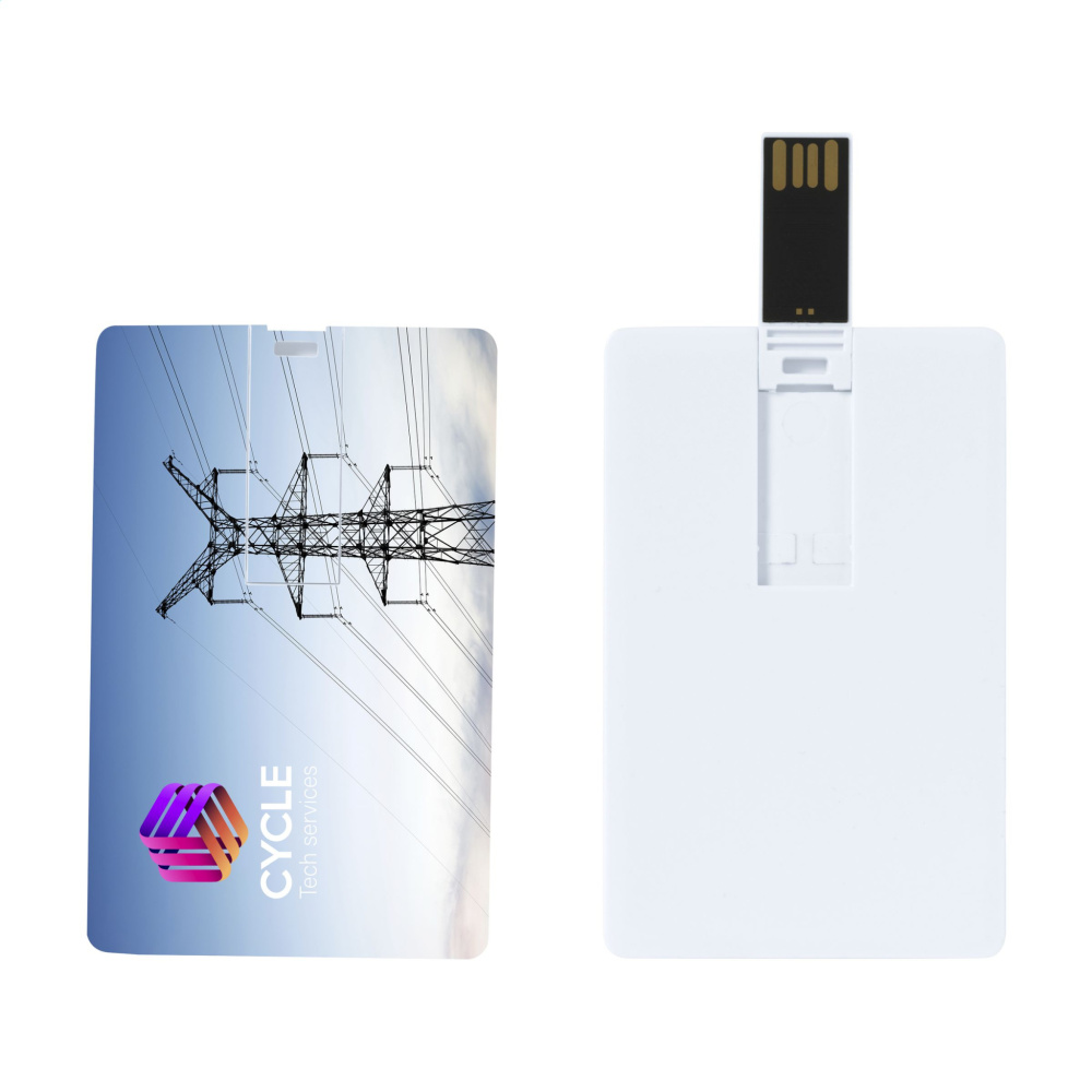 Logo trade corporate gifts image of: CredCard USB from stock 4 GB